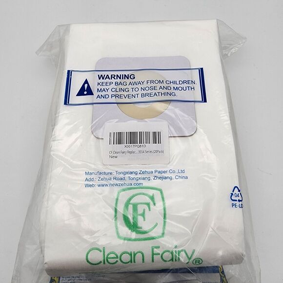 20 Clean Fairy Vacuum Cleaner Bags Bissell Upright Style 1 & 7 Samsung 5000/7000 - Picture 2 of 2